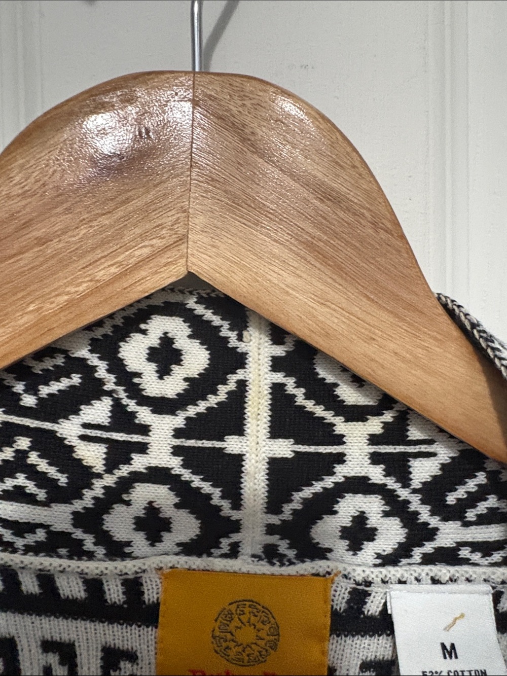 Ruby Rd. Black & White Patterned Open Front Cardigan Jacket - Picture 6 of 8